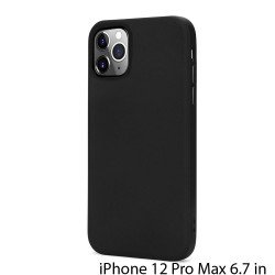 Slim Pro Silicone Full Corner Protection Case for iPhone 12 Pro Max 6.7 inch (Black)